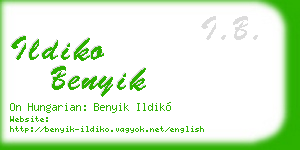 ildiko benyik business card